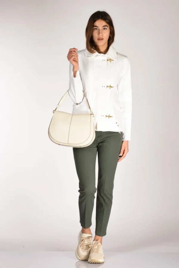 borsa helena round bianco naturale