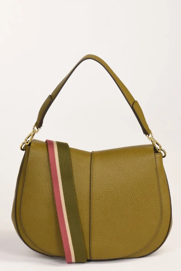 borsa helena round verde olivo