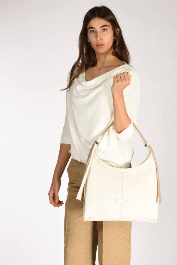 borsa norma bianco naturale