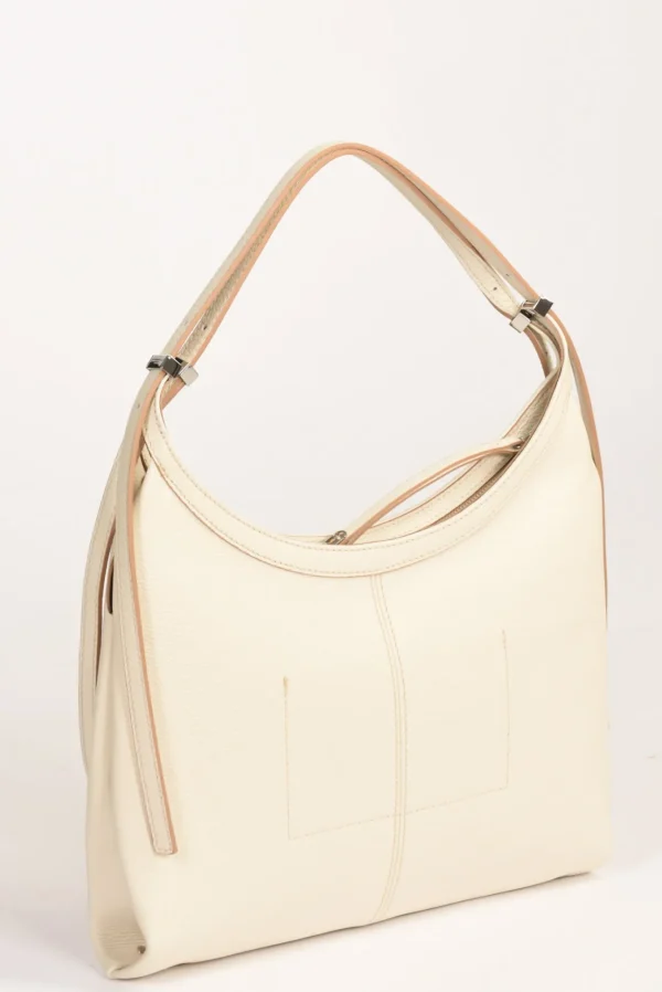 borsa norma bianco naturale
