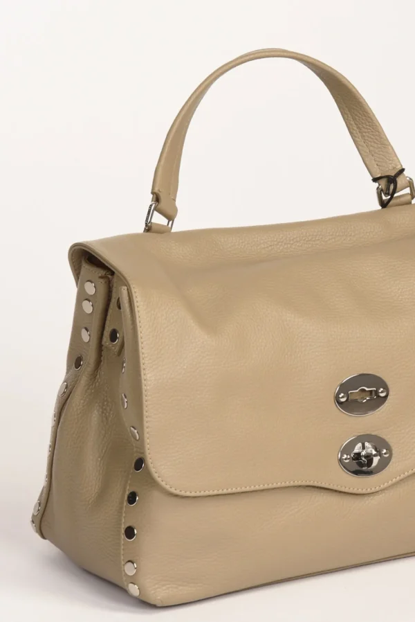 borsa postina m grigio tortora