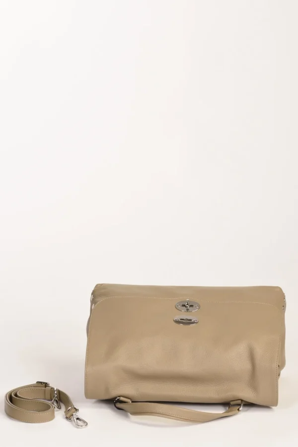 borsa postina m grigio tortora