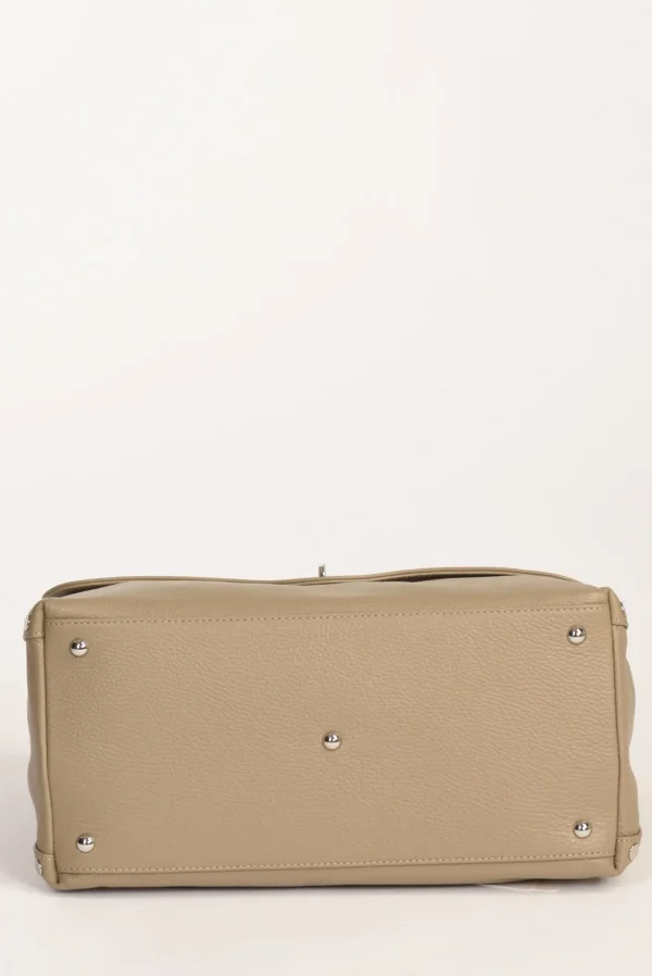 borsa postina m grigio tortora