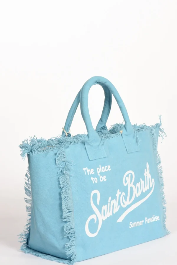borsa vanity bianco/azzurro