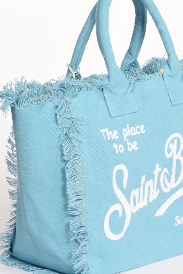 borsa vanity bianco/azzurro