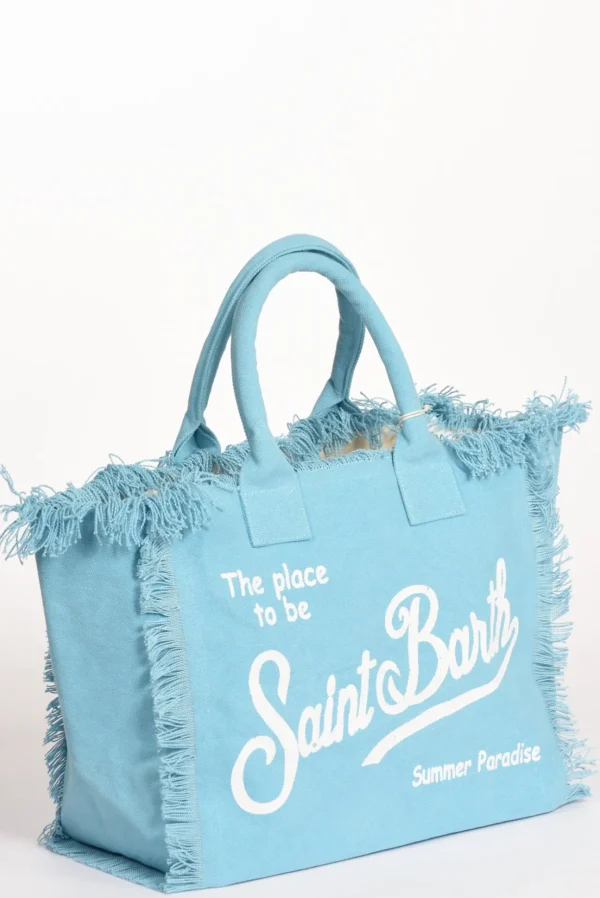 borsa vanity bianco/azzurro