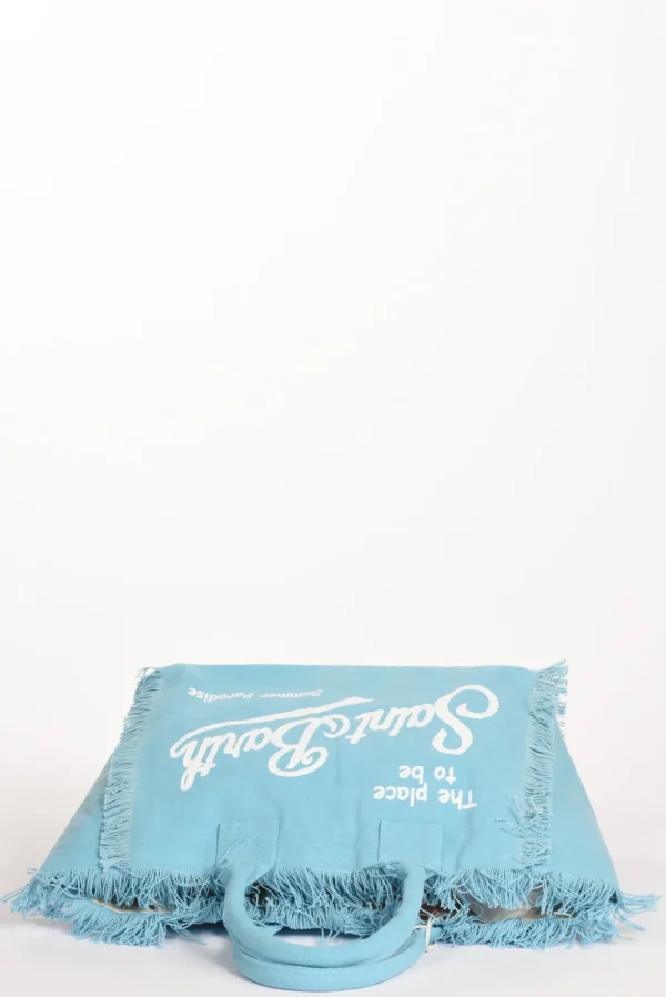 borsa vanity bianco/azzurro