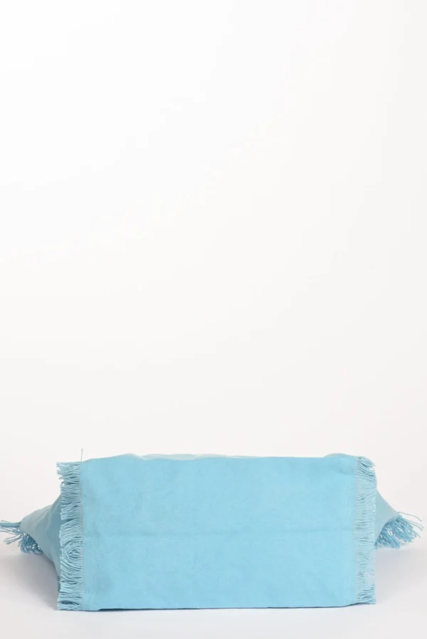 borsa vanity bianco/azzurro