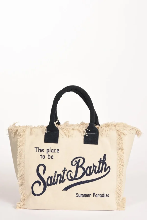 borsa vanity bianco/blu