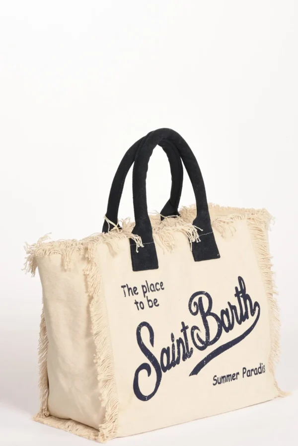 borsa vanity bianco/blu
