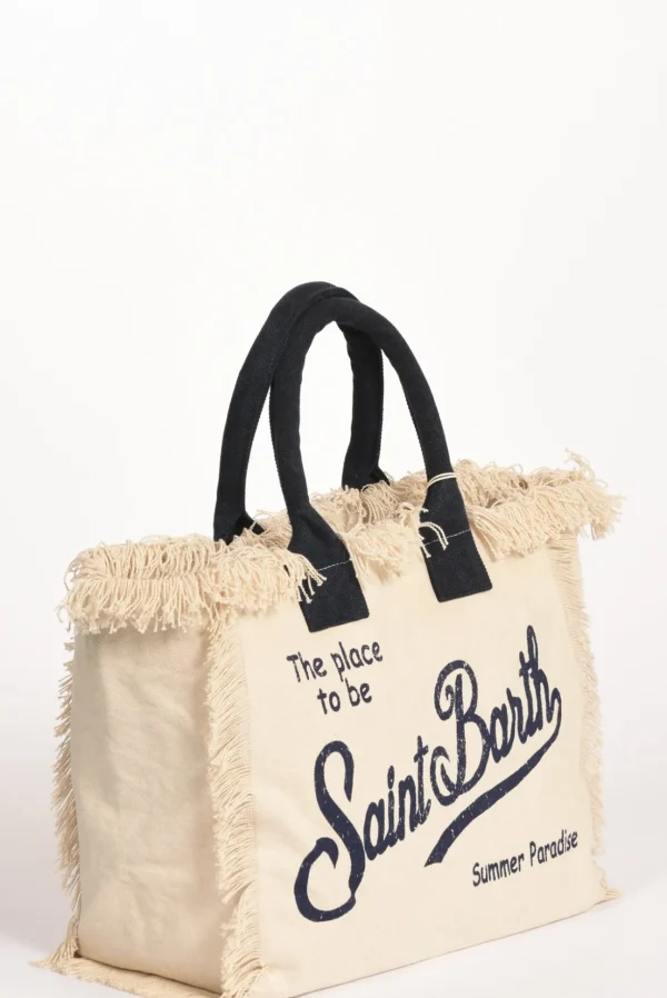borsa vanity bianco/blu