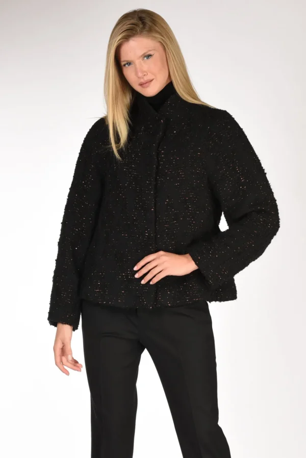 caban lurex nero