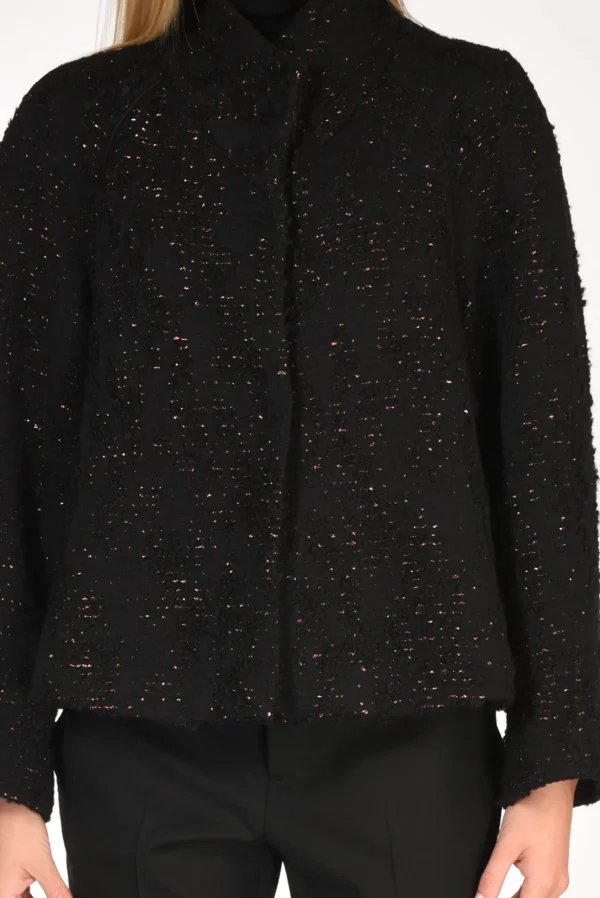caban lurex nero