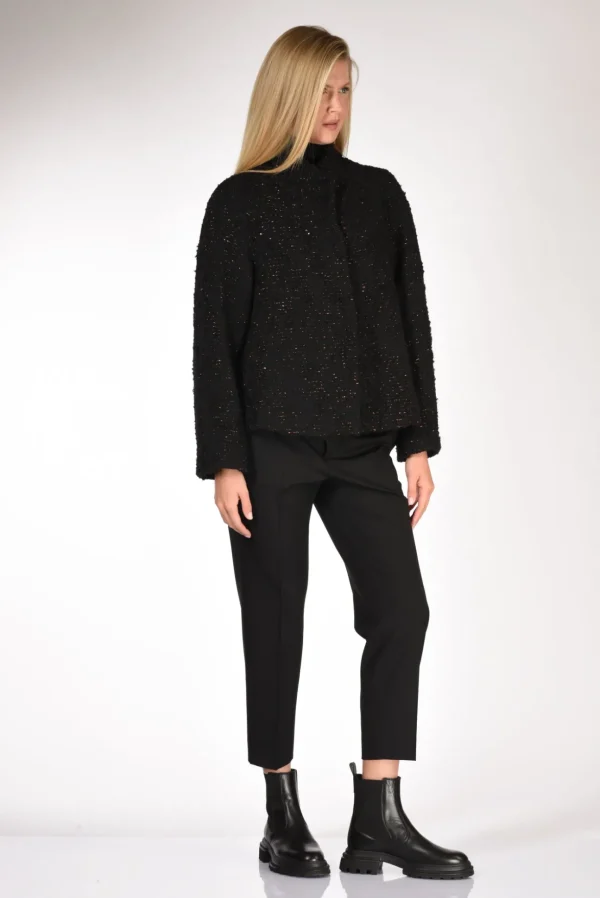 caban lurex nero