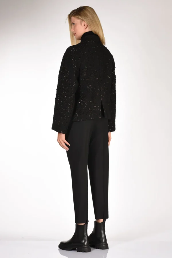 caban lurex nero
