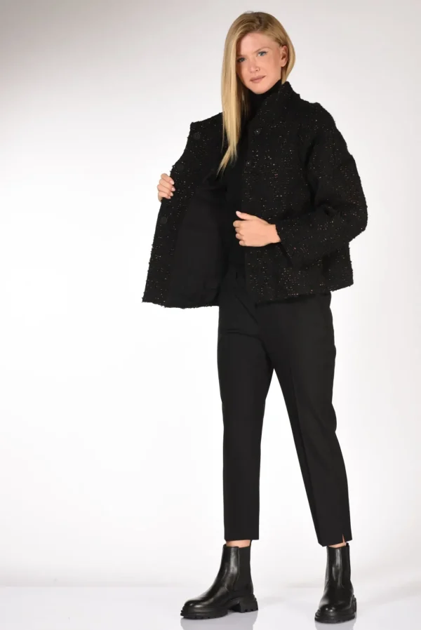 caban lurex nero