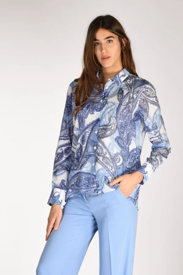 camicia andrea blu/bianco