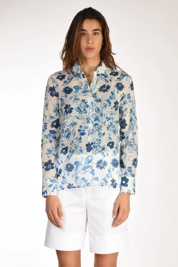 camicia andrea blu/bianco