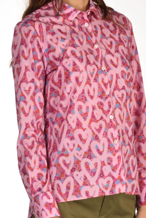 camicia andrea rosa/fucsia