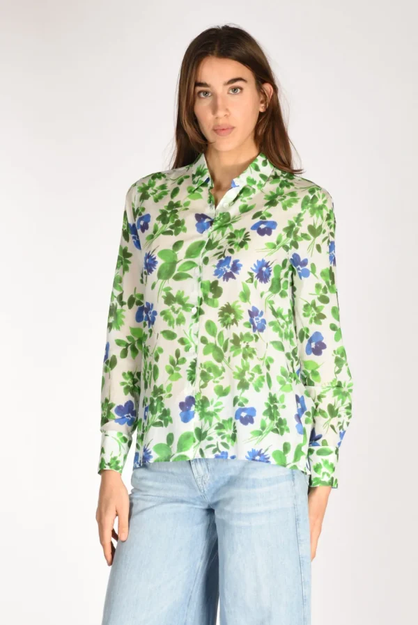 camicia andrea verde/bianco