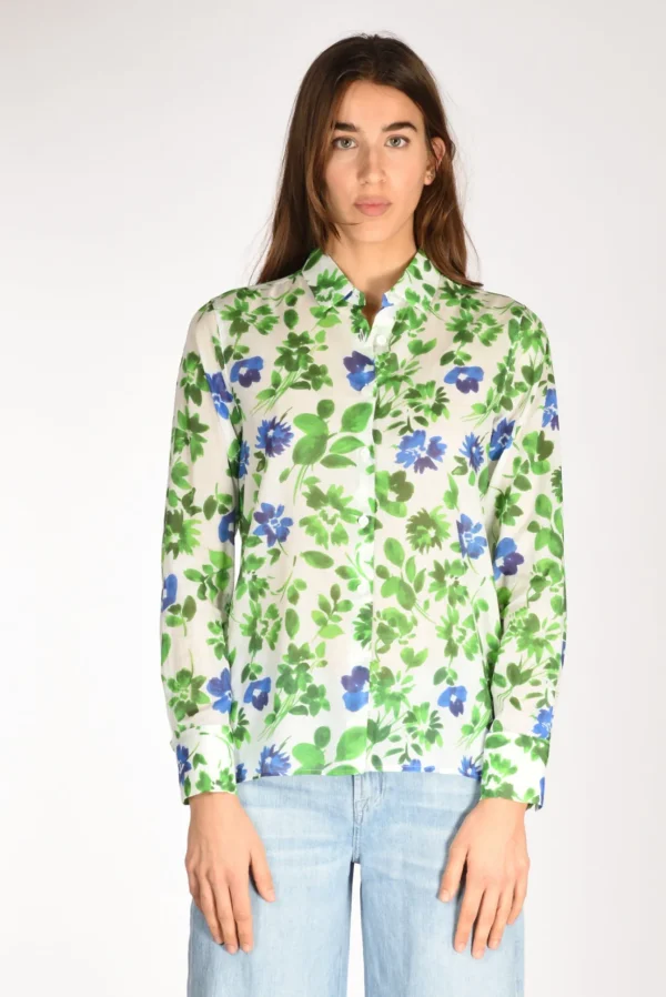 camicia andrea verde/bianco