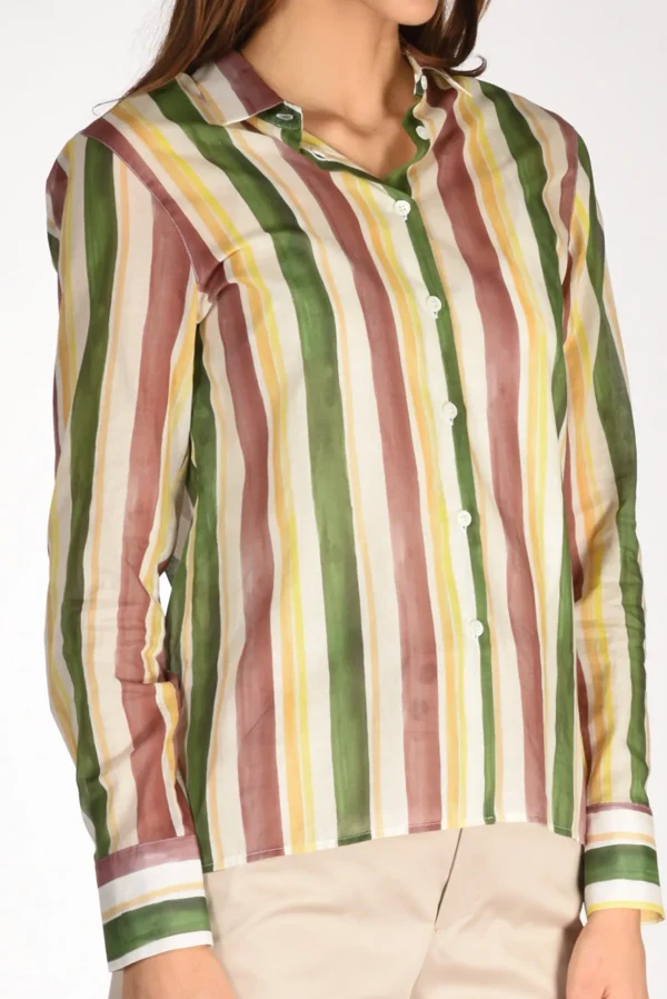 camicia andrea verde/giallo/bianco