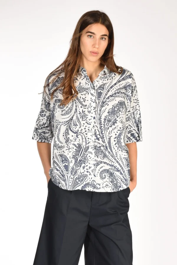 camicia bianca bianco/blu