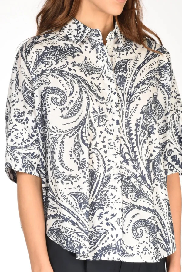 camicia bianca bianco/blu