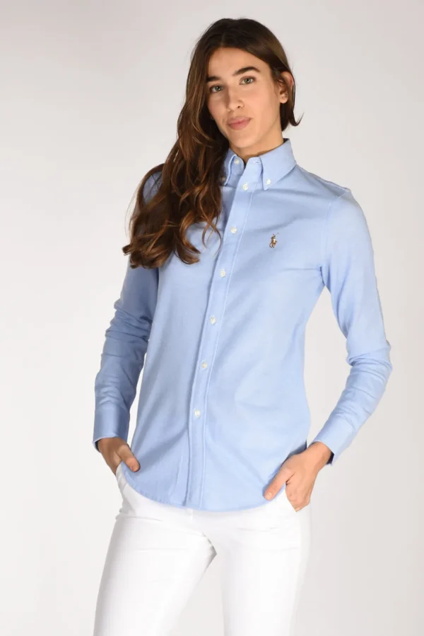 camicia colletto azzurro