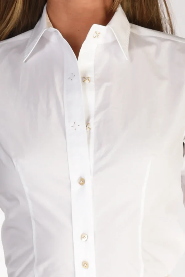 camicia colletto bianco