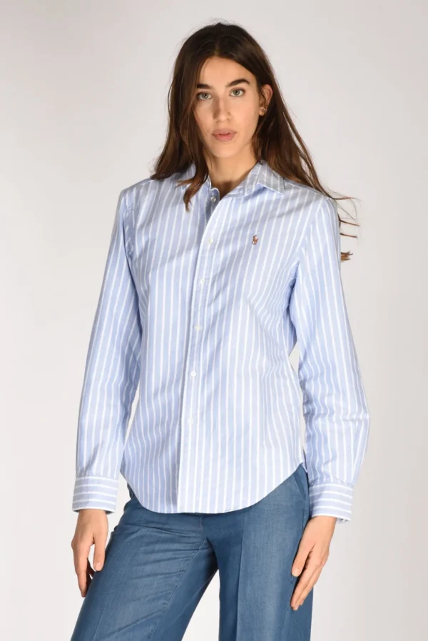 camicia colletto blu/bianco