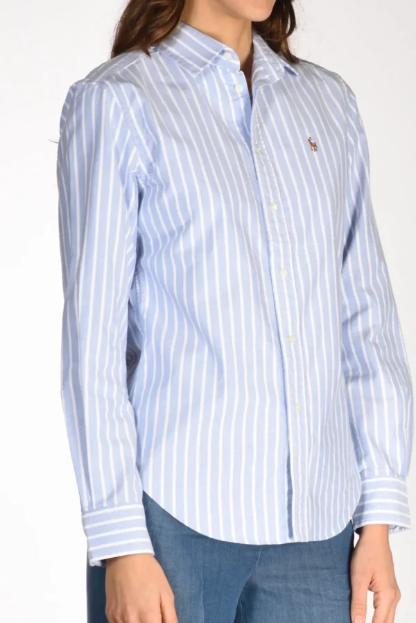 camicia colletto blu/bianco