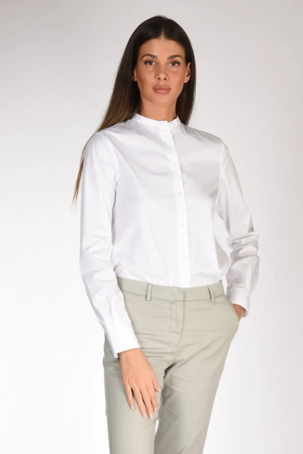 camicia coreana bianco