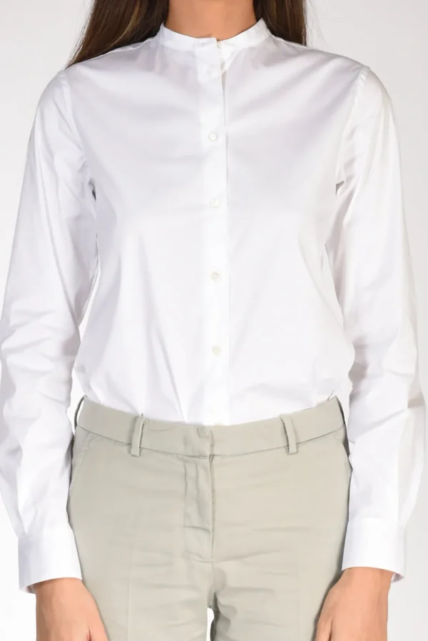 camicia coreana bianco