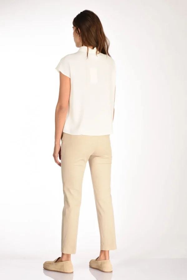camicia crepe bianco naturale