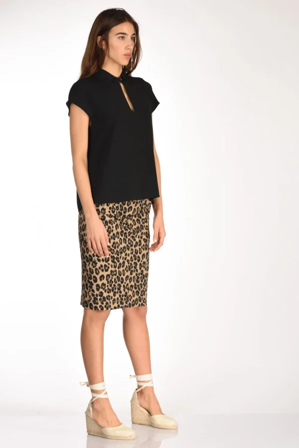camicia crepe nero