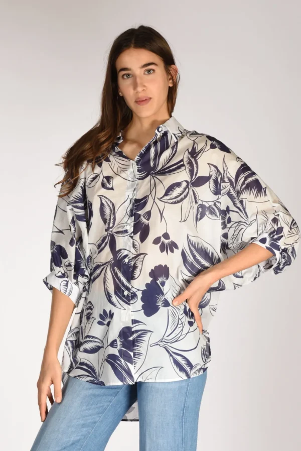 camicia giselle bianco/blu