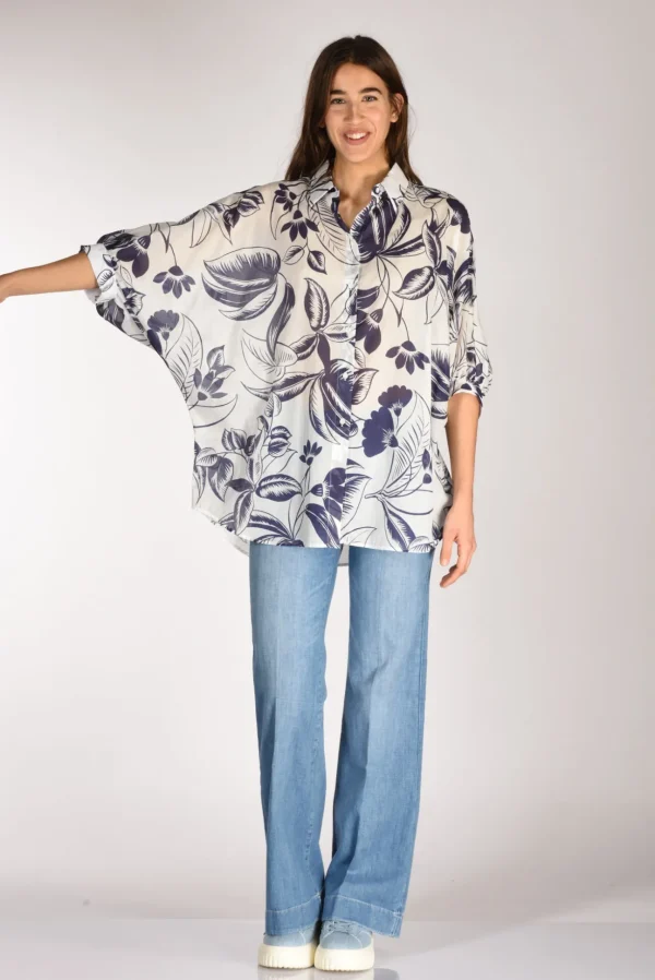 camicia giselle bianco/blu
