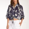 camicia giselle blu/bianco