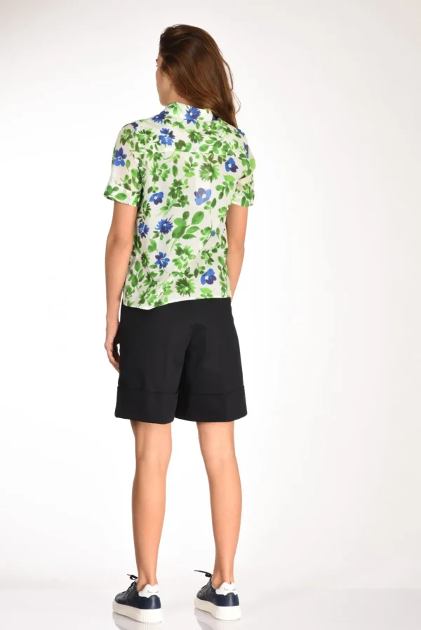 camicia maya verde/bluette