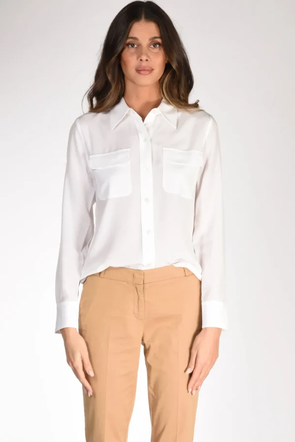 camicia tasche bianco