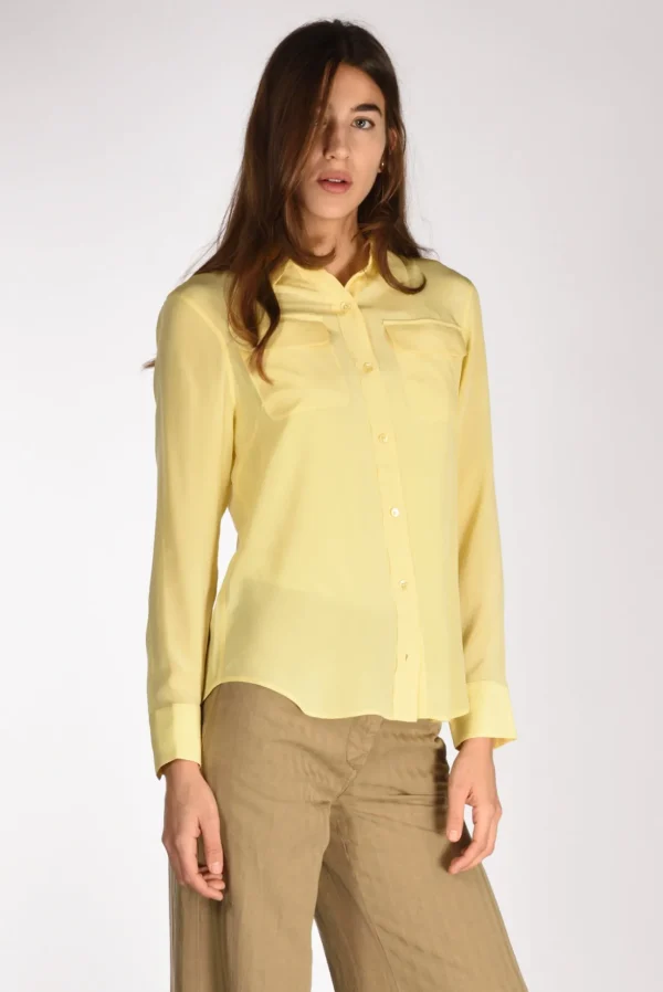 camicia tasche giallo