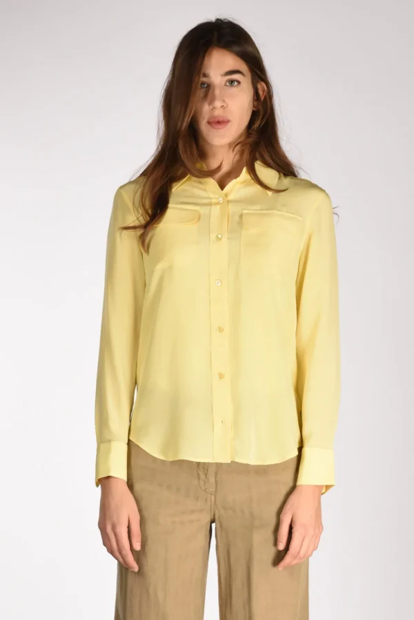 camicia tasche giallo