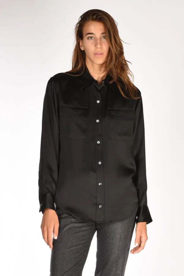 camicia tasche nero