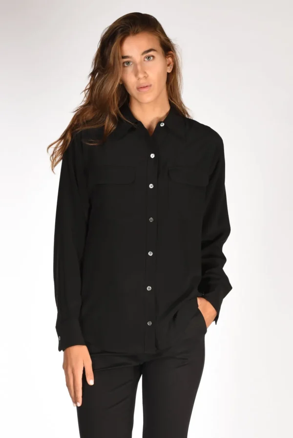 camicia tasche nero