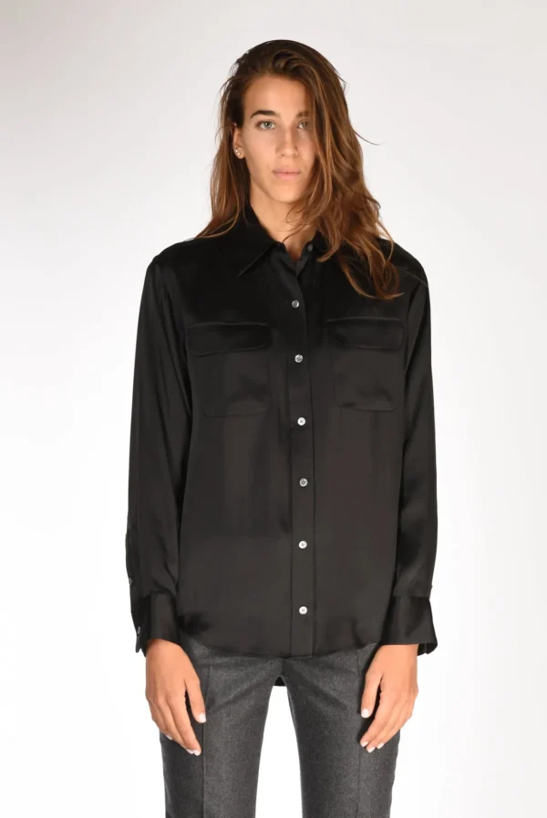 camicia tasche nero