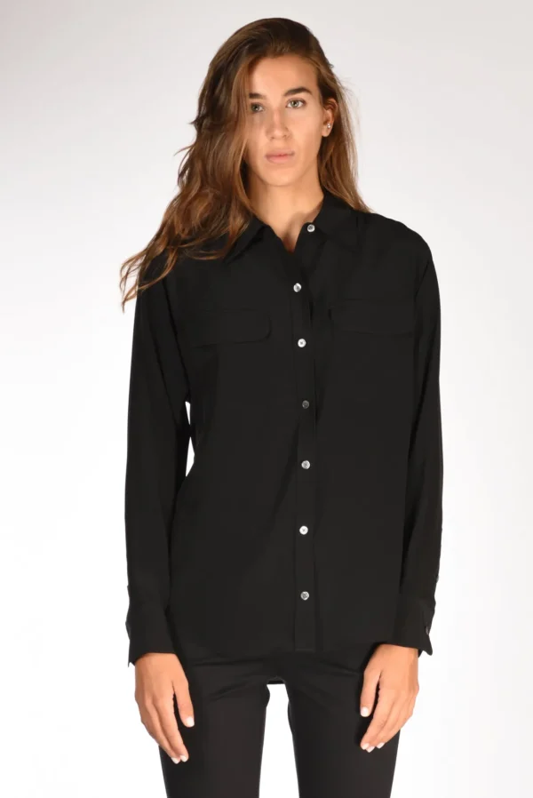 camicia tasche nero