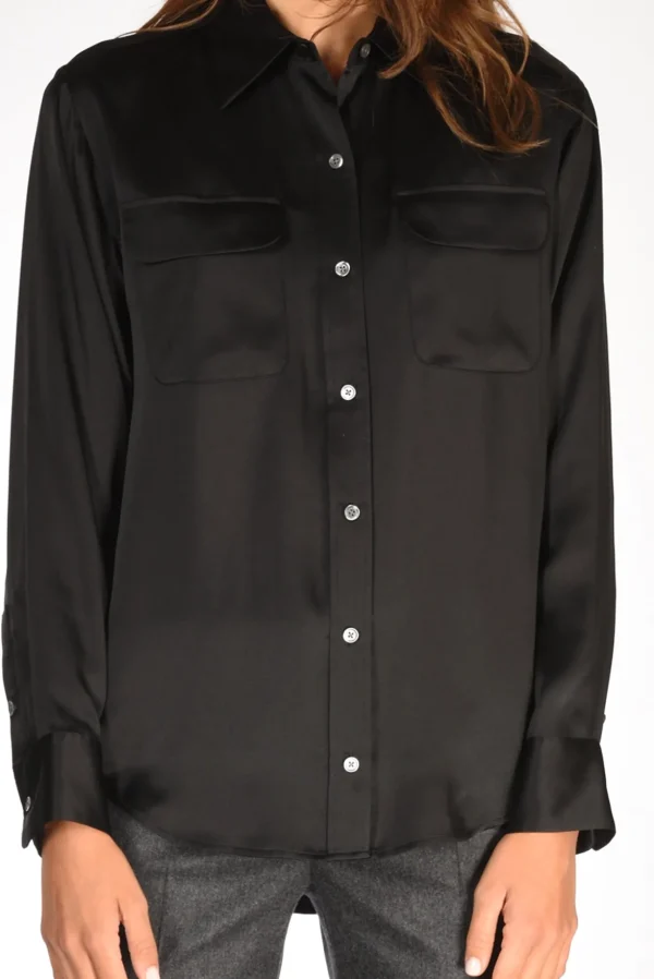 camicia tasche nero