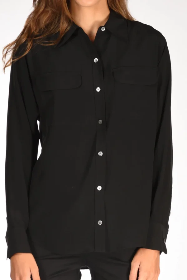 camicia tasche nero