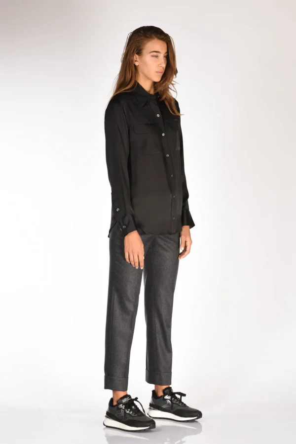 camicia tasche nero